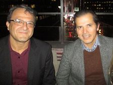 Producer Fabio Golombek with John Leguizamo